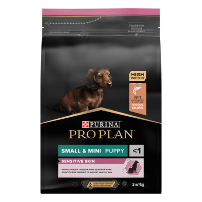 Pro Plan Small&Mini Puppy Sensitive Skin (для щенков мелких пород с чувствительной кожей и шерстью с лососем) Pro Plan Small&Mini Puppy Sensitive Skin (для щенков мелких пород с чувствительной кожей и шерстью с лососем)