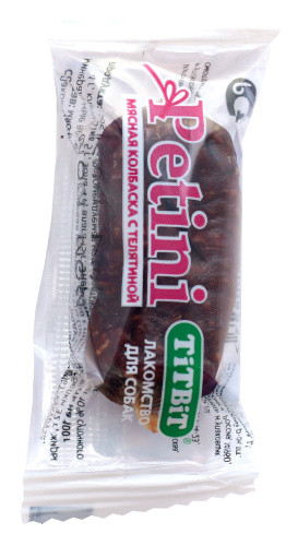 TiTBiT Колбаски Petini с телятиной, 1 шт