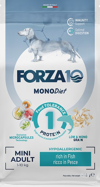 Forza10 Mini Regular Diet (диетический корм при пищевой непереносимости для собак мелких пород с рыбой) Forza10 Mini Regular Diet (диетический корм при пищевой непереносимости для собак мелких пород с рыбой)