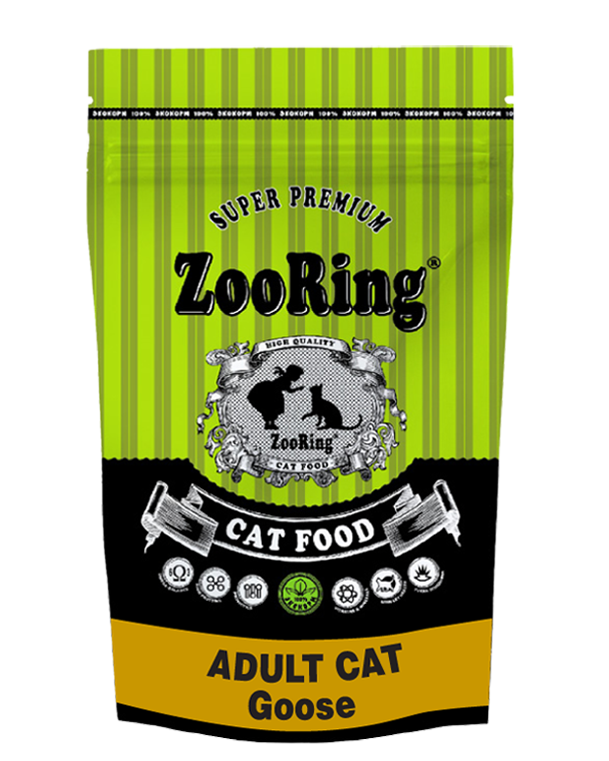 ZooRing Adult Cat Goose (корм для взрослых кошек с гусем) ZooRing Adult Cat Goose (корм для взрослых кошек с гусем)