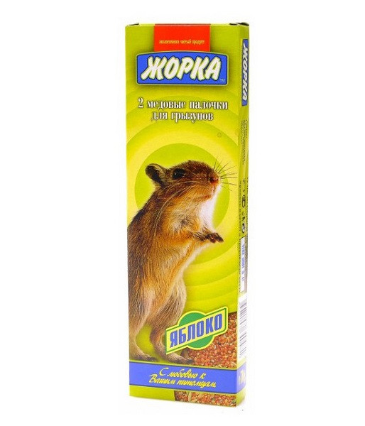 Жорка палочки для грызунов Яблоко 2 шт. Жорка палочки для грызунов Яблоко 2 шт.