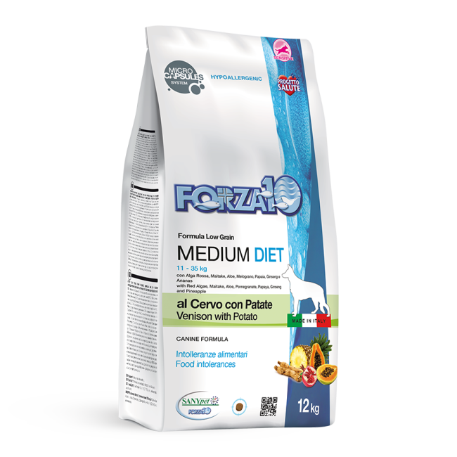 Forza10 Medium Regular Diet (диетический корм при пищевой непереносимости для собак средних пород с олениной) Forza10 Medium Regular Diet (диетический корм при пищевой непереносимости для собак средних пород с олениной)