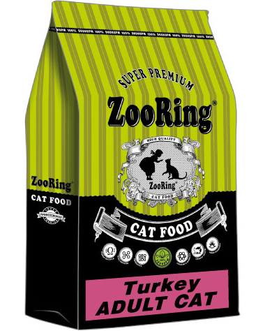 Zooring Adult Cat Turkey для взрослых кошек с индейкой весовой 100гр Zooring Adult Cat Turkey для взрослых кошек с индейкой весовой 100гр