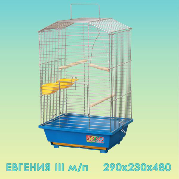 Zoo Мой мир клетка для птиц "Евгения" без наполнения, 48*30*23 см