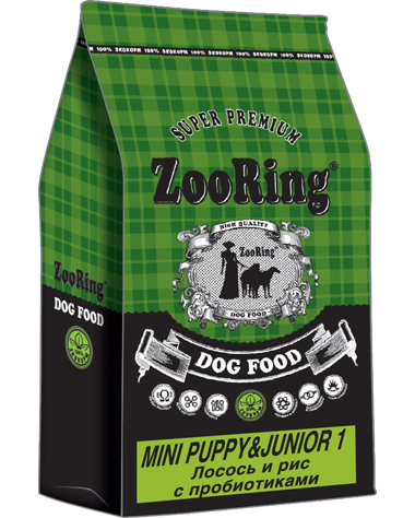 Zooring Puppy&Junior Mini Salmon Rice №1 (корм для щенков мелких пород лосось и рис с пробиотиками) Zooring Puppy&Junior Mini Salmon Rice №1 (корм для щенков мелких пород лосось и рис с пробиотиками)