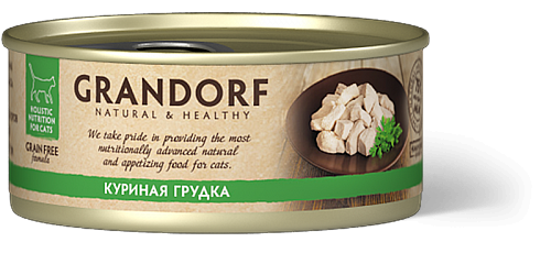 Grandorf Консервы для кошек куриная грудка, 70гр