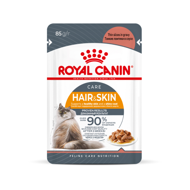 Royal Canin Hair&Skin care для кошек с проблемной кожей и шерстью, 85 гр