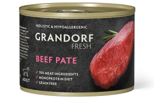 Grandorf Fresh Паштет для собак из говядины, 200 гр