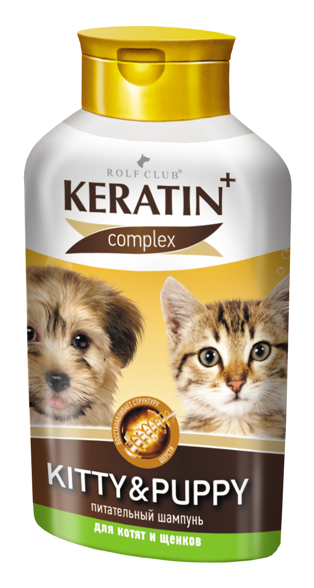 Keratin+ Kitty&Puppy Шампунь для котят и щенков, 400 мл Keratin+ Kitty&Puppy Шампунь для котят и щенков, 400 мл