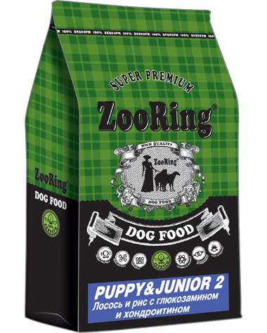 Zooring Puppy&Junior Salmon Rice №2 (для щенков всех пород с лососем и рисом, глюкозамином и хондроитином) Zooring Puppy&Junior Salmon Rice №2 (для щенков всех пород с лососем и рисом, глюкозамином и хондроитином)