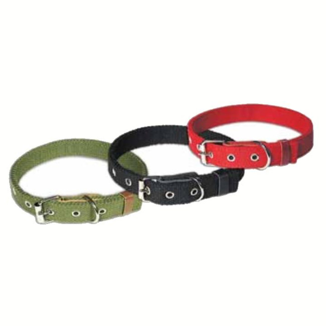 DreamPet Ошейник брезентовый 35/1 45-58 см красный