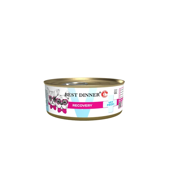 Best Dinner Vet Profi Recovery восстанавливающая диета для кошек и собак, 100 гр Best Dinner Vet Profi Recovery восстанавливающая диета для кошек и собак, 100 гр
