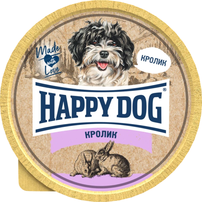 Happy Dog Natur Line паштет для собак с кроликом, 125 гр Happy Dog Natur Line паштет для собак с кроликом, 125 гр