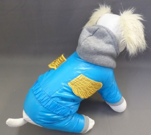 Pet Fashion Комбинезон "Ангел, мех, голубой