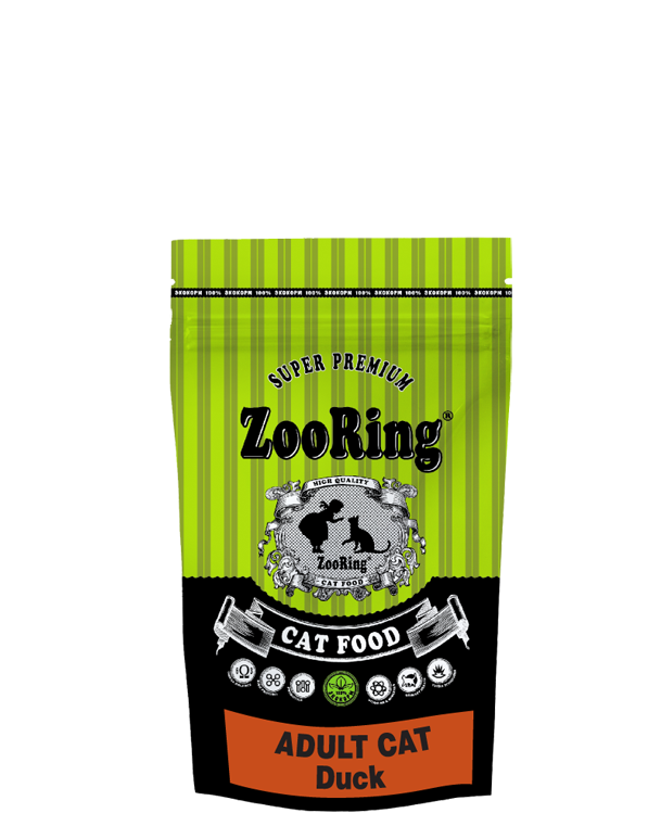 Zooring Adult Cat Duck корм для взрослых кошек с уткой весовой 100гр Zooring Adult Cat Duck корм для взрослых кошек с уткой весовой 100гр
