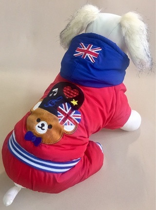 Pet Fashion Комбинезон "Barni Sport", красный, мех