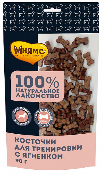 Мнямс Тренировочные косточки с ягненком, 90 гр Мнямс Тренировочные косточки с ягненком, 90 гр