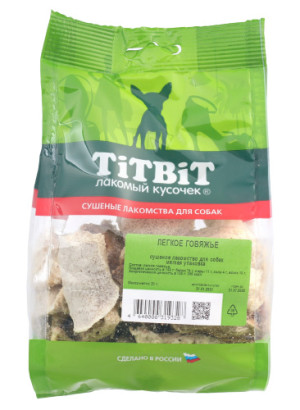 TiTBiT Легкое говяжье для собак - мягкая упаковка, 21 гр