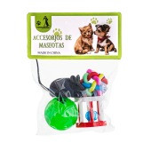 Wogy Набор игрушек (мышка, 2 мячика, барабан) для кошек