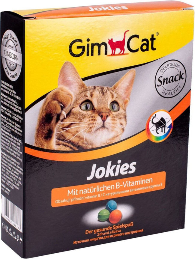 GimCat Jokies Витаминное лакомство для кошек, шарики 10шт