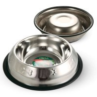 Triol Миска металлическая с тиснение на резинке 1,6 л