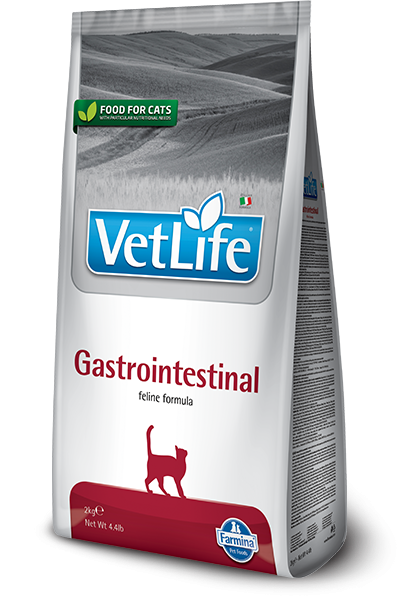 Farmina Vet Life Gastrointestinal диетический корм для кошек при заболеваниях ЖКТ, курица Farmina Vet Life Gastrointestinal диетический корм для кошек при заболеваниях ЖКТ, курица