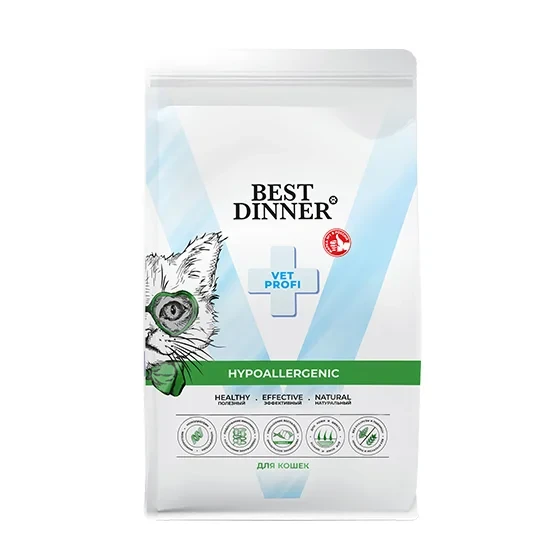 Best Dinner Vet Profi Hypoallergenic для кошек при аллергии Best Dinner Vet Profi Hypoallergenic для кошек при аллергии