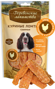 Деревенские лакомства. Куриные ломтики сушеные (лакомство для собак) Деревенские лакомства. Куриные ломтики сушеные (лакомство для собак)