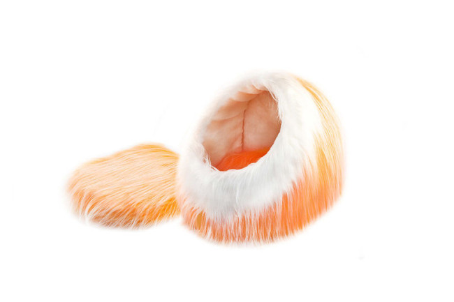 Дом д/кош Zoo-M "Yeti Orange" Нора с подушкой