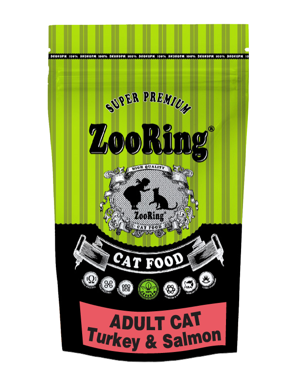 Zooring Adult Cat Turkey&Salmon (для взрослых кошек с индейкой и лососем) Zooring Adult Cat Turkey&Salmon (для взрослых кошек с индейкой и лососем)
