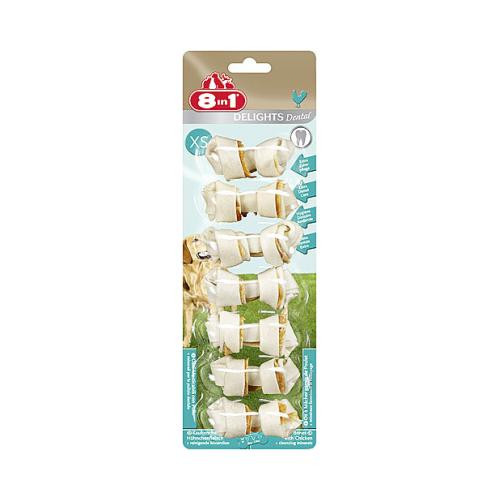 8 in 1 Косточки д/очистки зубов, с куриным мясом XS/7,5 см 8 in 1 Косточки д/очистки зубов, с куриным мясом XS/7,5 см