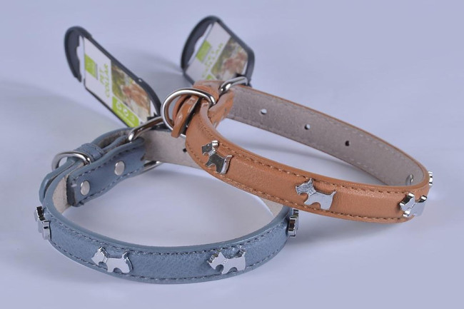 Nunbell Ошейник из искусственной кожи с украшением 38*1.5 см