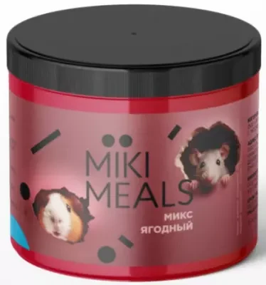 Miki Meals Лакомство для грызунов ягодный микс, 150 гр