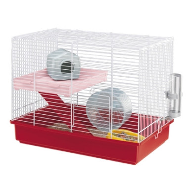 Клетка для грызунов HAMSTER DUO (белая) 46*29,5*37,5