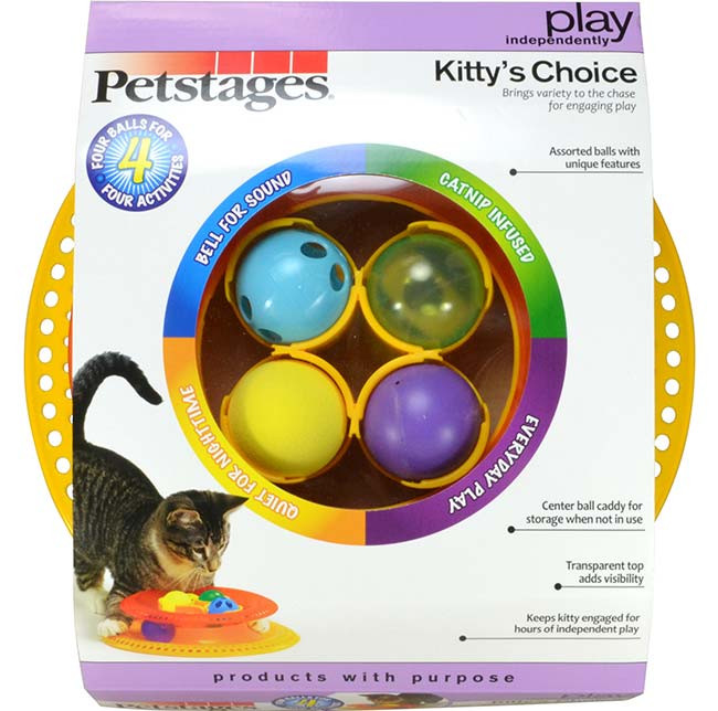 Petstages Игрушка для кошек "Трек Kitty's choice" с 4-мя сменными мячиками диаметр основания 21 см Petstages Игрушка для кошек "Трек Kitty's choice" с 4-мя сменными мячиками диаметр основания 21 см