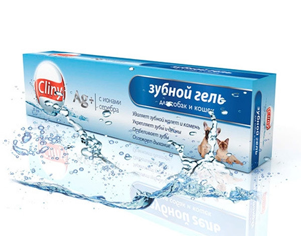 Cliny Зубной гель для кошек и собак 75мл Cliny Зубной гель для кошек и собак 75мл