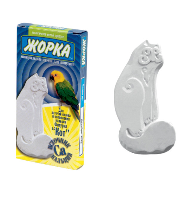 Жорка минеральный камень для попугаев источник кальция, 20 г