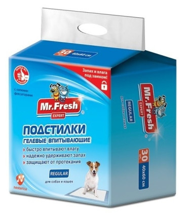 Mr. Fresh Regular 40x60 пеленки для ежедневного применения Mr. Fresh Regular 40x60 пеленки для ежедневного применения
