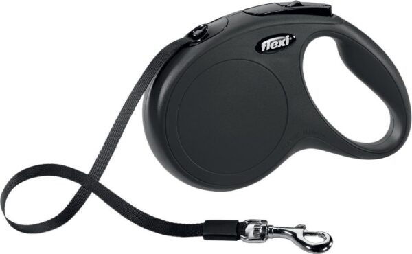 Flexi Рулетка "Classic New" L 5 м до 50 кг, ремень, черная Flexi Рулетка "Classic New" L 5 м до 50 кг, ремень, черная