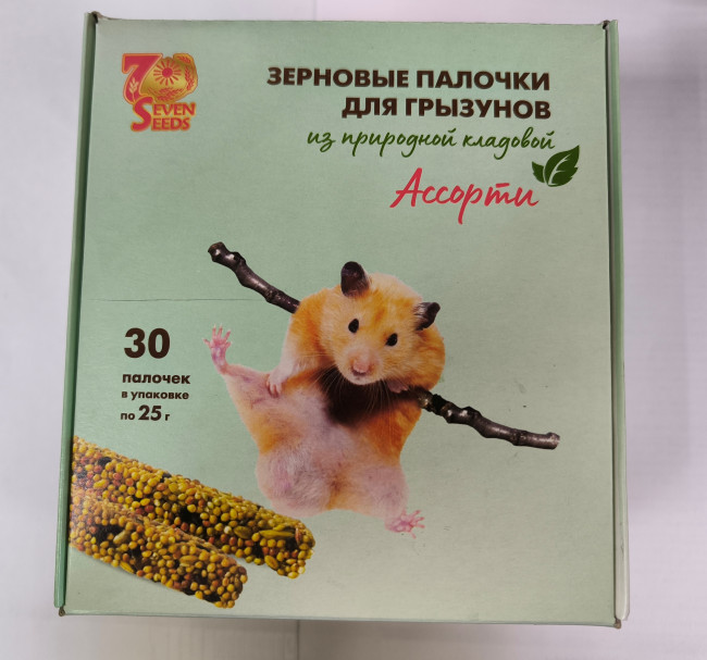Seven Seeds Палочки для грызунов ассорти, 3 шт